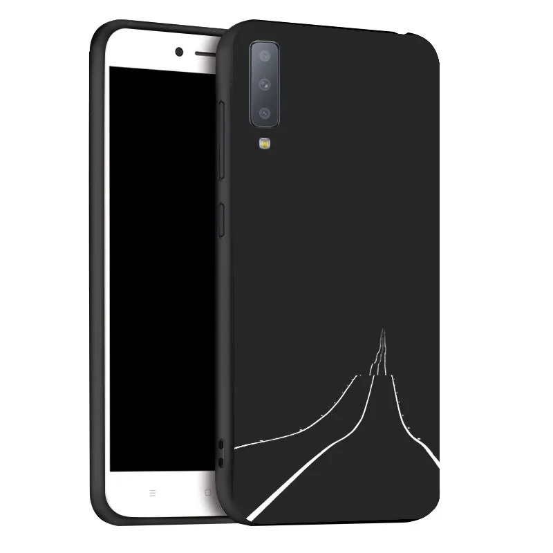 x079 Чехол для samsung A6, A8 Plus, A7, A9, чехол, мягкий, 3D, мультяшный, силиконовый, черный, окрашенный, чехол для телефона, для samsung Galaxy A5, бампер - Цвет: x079