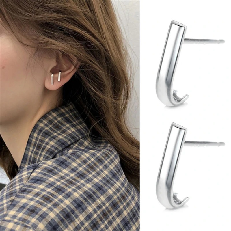 Новые Модные Простые необычные серьги с крючком настоящие маленькие гвоздики Unix