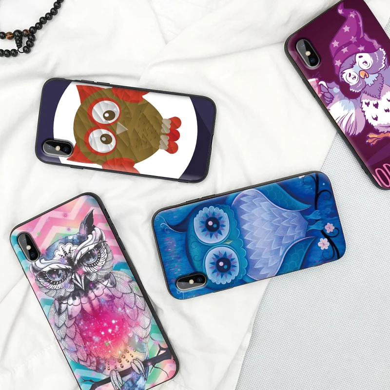 Cartoon Owl Chouette Eule Gufo Anime Silicone Soft Phone Shell Case For iphone 11 PRO X XS Max XR 7 8 6 5 6s Plus TPU Cover | Мобильные