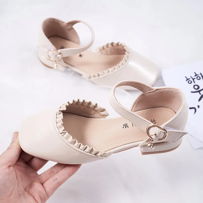

Girls Princess Shoes 2021 Autumn New Style Fashion Shoes Kids Sandals Chic Children Shoes for Wedding Party 26-36 Comfortable