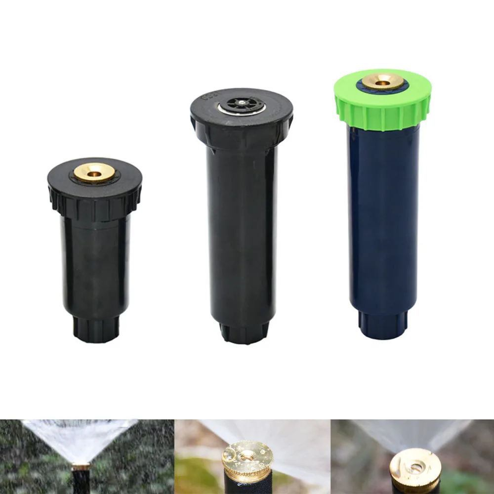 

Adjustable Pop up Sprinklers With 1/2 Inch Female Thread 90-360 Degrees Automatic Retractable Lawn Irrigation Sprinkler 10 Pcs