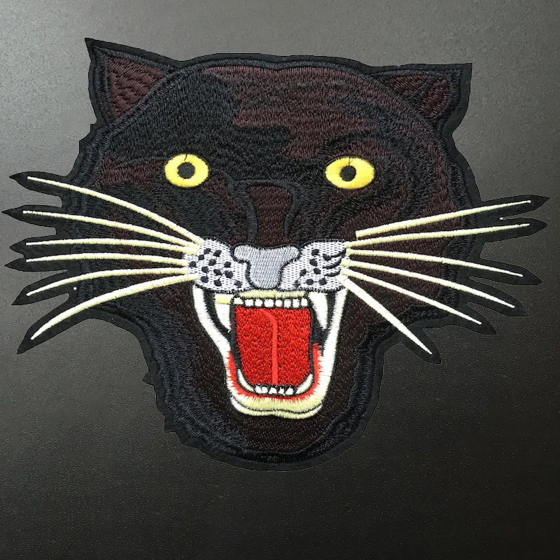 1 шт. аксессуары для одежды с вышивкой Jaguar Iron On Patches нашивки в виде животных