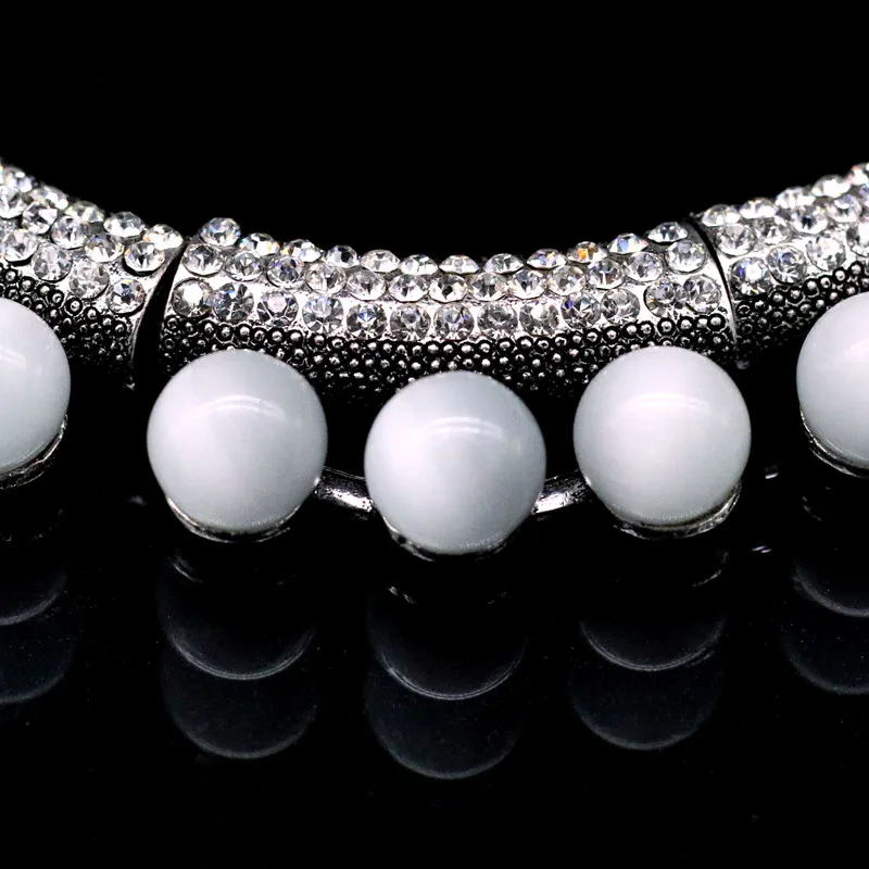 Женское Ожерелье чокер с подвеской из опала|Ожерелья подвеской| |