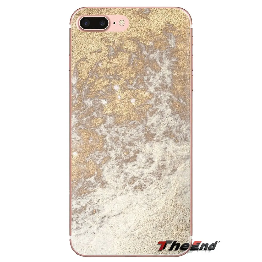 Мягкий корпус Чехол розовое золото блеск мраморные полосы для LG Spirit Motorola Moto X4 E4 E5