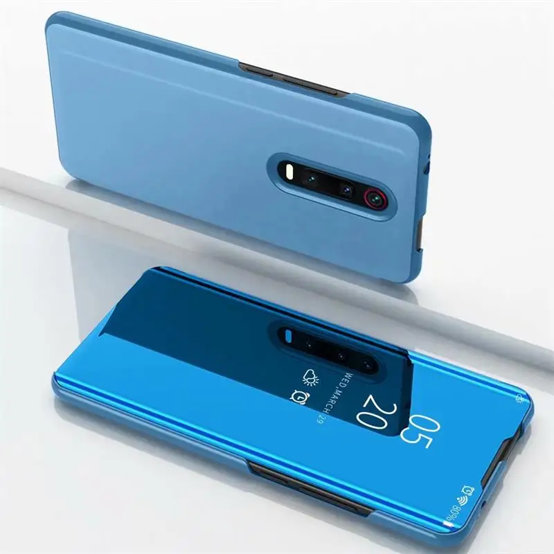 Противоударный чехол для Xiaomi mi 9T роскошное умное зеркало Флип Прозрачный чехол для Xio mi 9T Pro аксессуар для mi 9T Fundas Coque