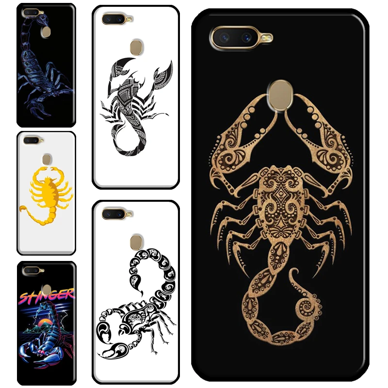 Чехол Скорпион для OPPO A3S A5S A1K A31 A53 A5 A9 2020 A15 A52 A72 A83 A91 Reno 2 Z 4 Pro F5 чехол|Бамперы| |