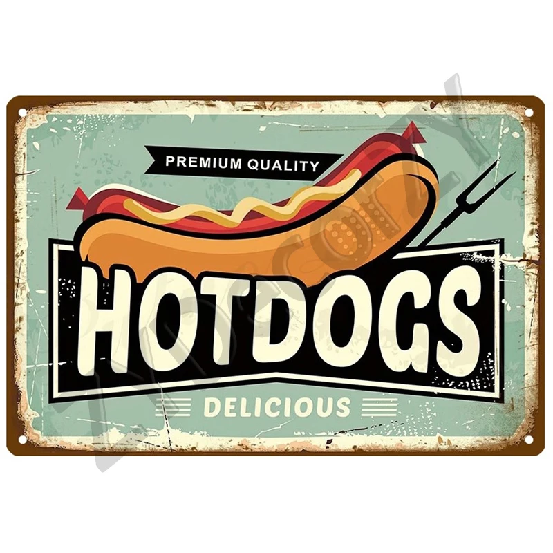 

Винтажная металлическая вывеска DINER