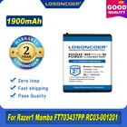 Аккумулятор FT803437PA Ip083442a 1900 мА  ч для Razer1 Mamba FT703437PP RC03-001201, Лазерная беспроводная мышь Naga Epic