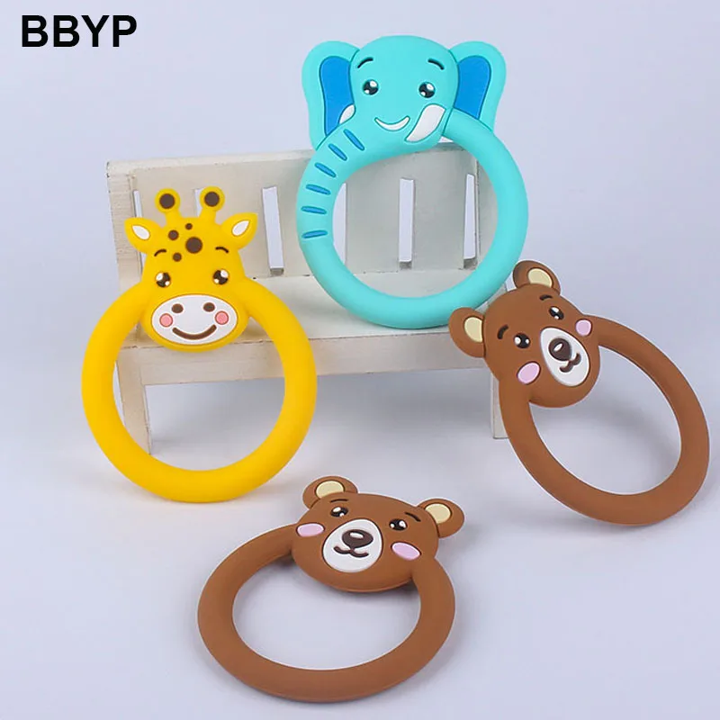 Chupete de silicona con dibujos animados para beb&eacute;, cuidado de la dentici&oacute;n, sin BPA, collar de juguete-0