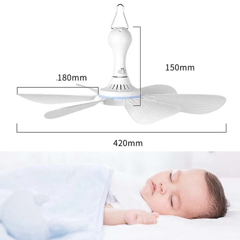 

Universal 5V USB Ceiling Canopy Fan Timing 4 Speed Hanging Outdoor Camp Tent Fan USB Travel Tent Fan 5V Usb Ceiling Fan