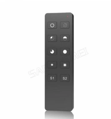 S1-B светодиодный диммер Triac RF с дистанционным управлением R1 2,4 ГГц, беспроводной Вход 100-240 В переменного тока 1 а 100 Вт-288 Вт, светодиодный кнопочный диммер - Цвет: R1 remote