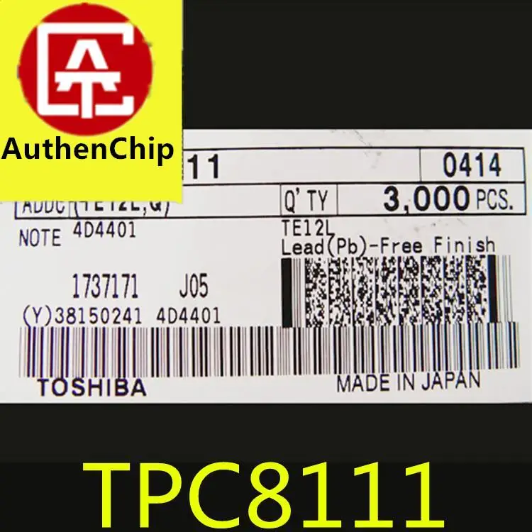 

10 шт., 100% оригинальные новые модели TPC8111, ЖК-чип питания SMD SOP-8 TOSHIBA Toshiba
