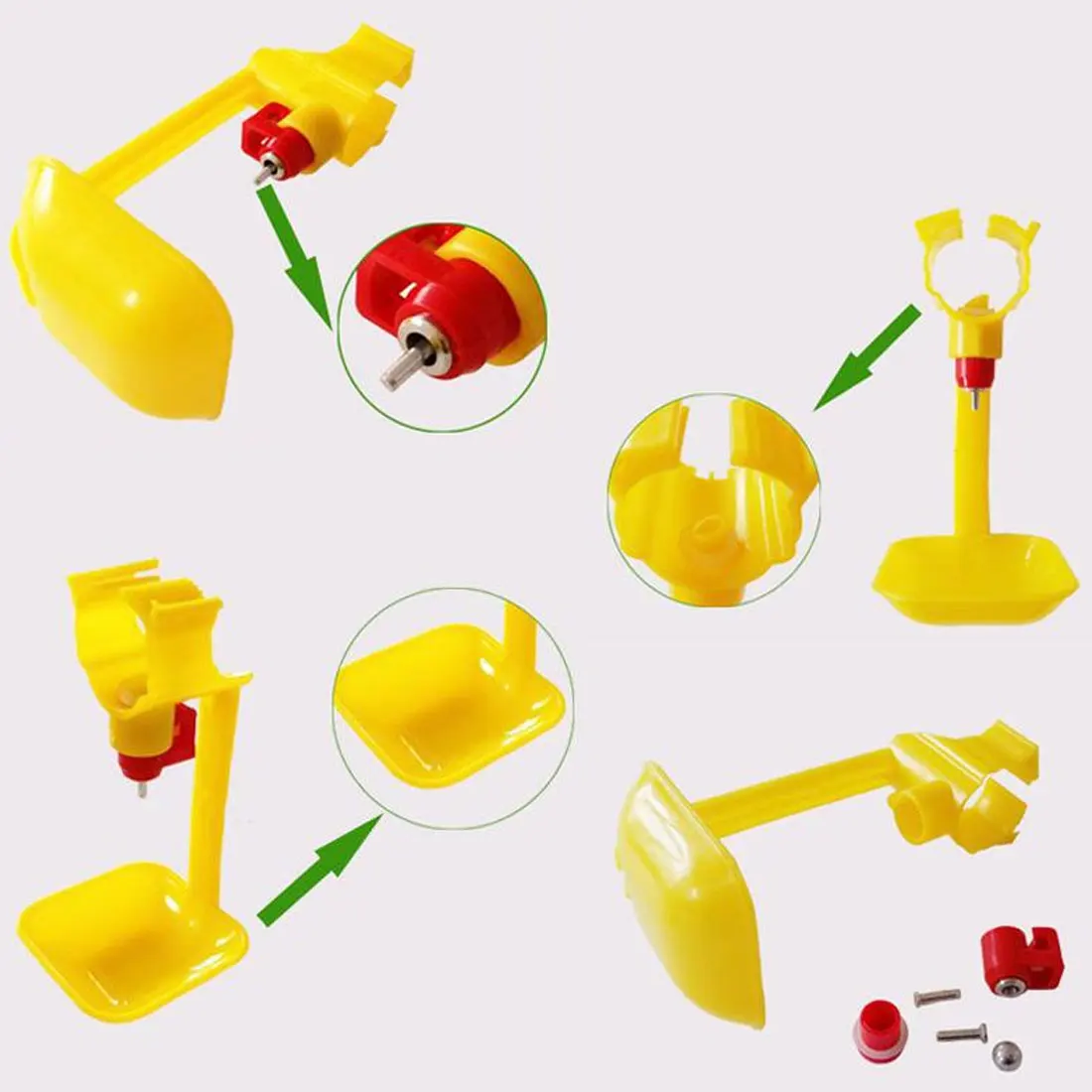 Автоматическая поилка для цыплят чаша кормления птенцов с двойной подвеской 10