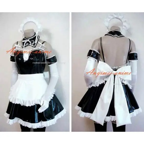 

Sexy Sissy Maid Pvc Dress Uniform Cosplay Costume Tailor-made[CK895]