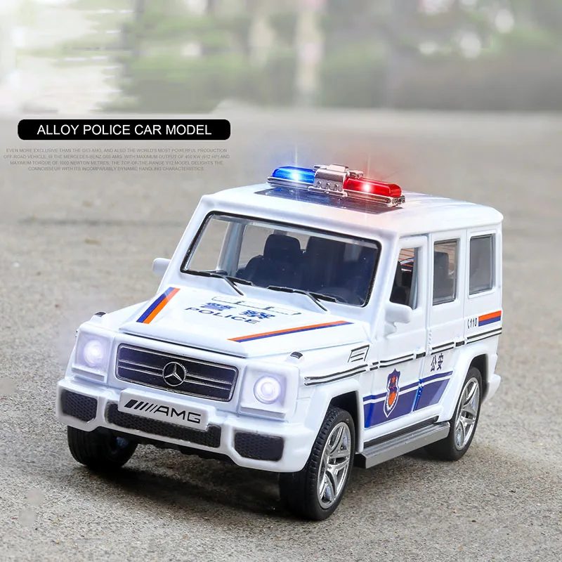 Литые и игрушечные машинки модель G63 Полицейская машина 1:32 имитация
