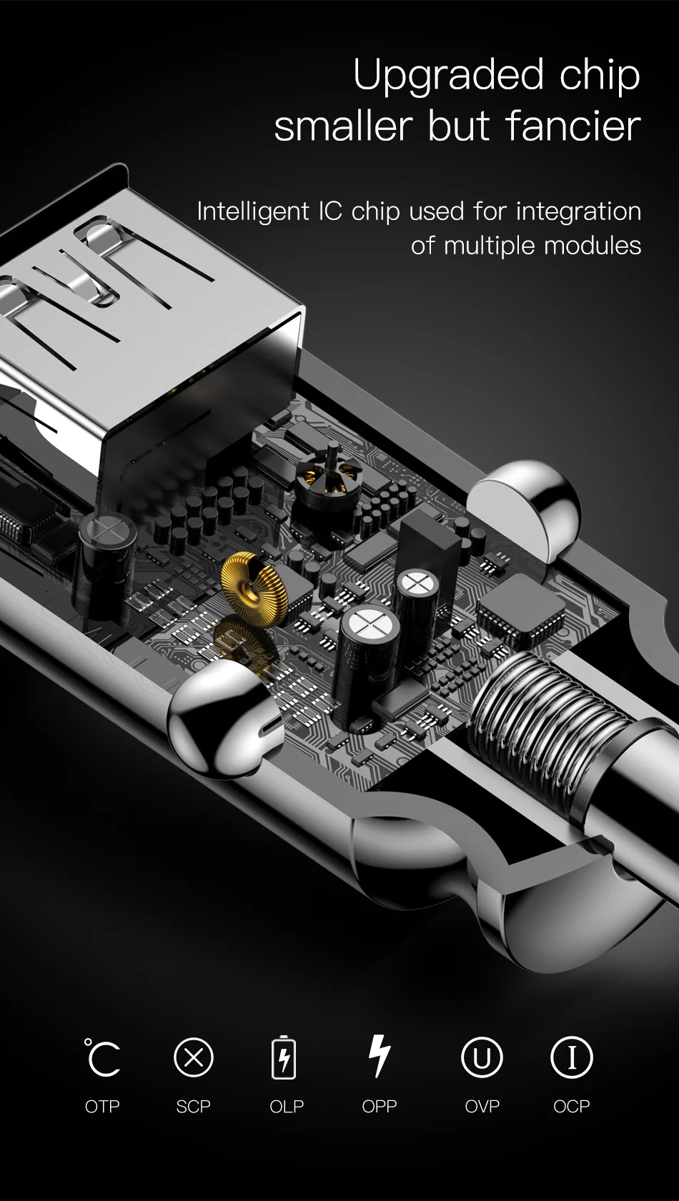 Baseus Mini Dual USB Автомобильное зарядное устройство 5 В 3.1A Быстрая зарядка 2 порта USB телефон автомобильное зарядное устройство адаптер для мобильного телефона планшета автомобильное зарядное устройство