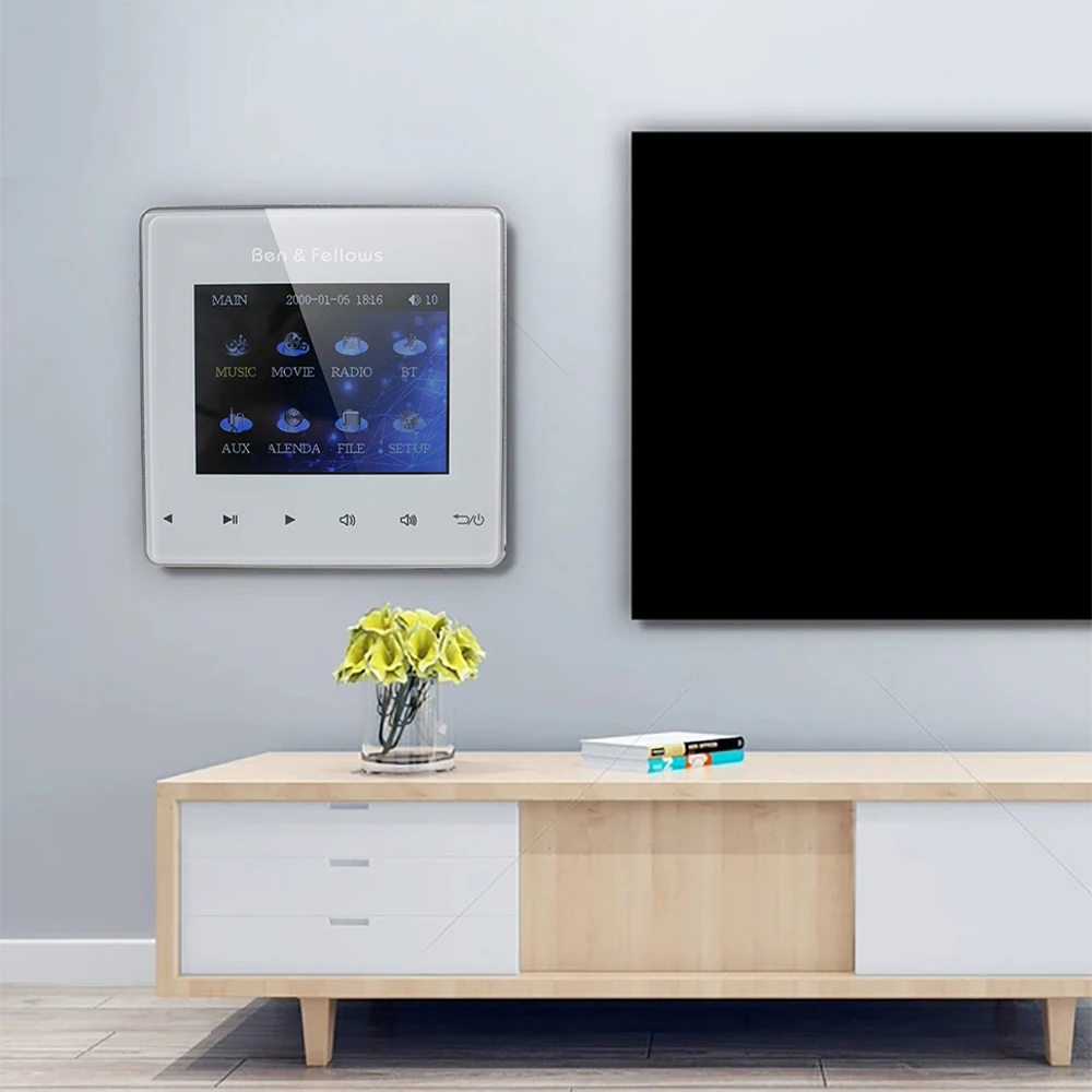 Настенный усилитель Bluetooth для домашнего кинотеатра с сенсорным экраном |