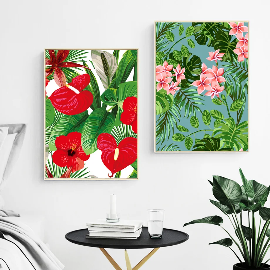 Картина на холсте Скандинавский современный художественный принт акварельные