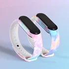 Сменный ремешок для Xiaomi Mi Band 5, 4, 3, звездное небо, Цветной силиконовый ремешок для Xiaomi Amazfit Band 5