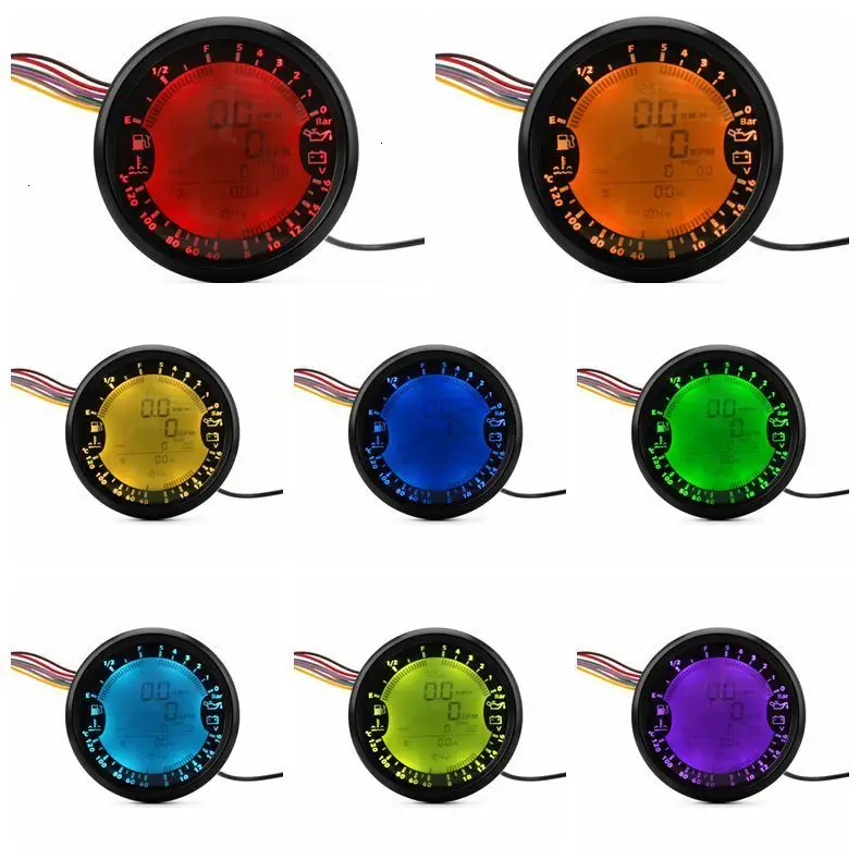 Универсальный многофункциональный датчик 6 в 1 GPS Спидометр тахометр часовая