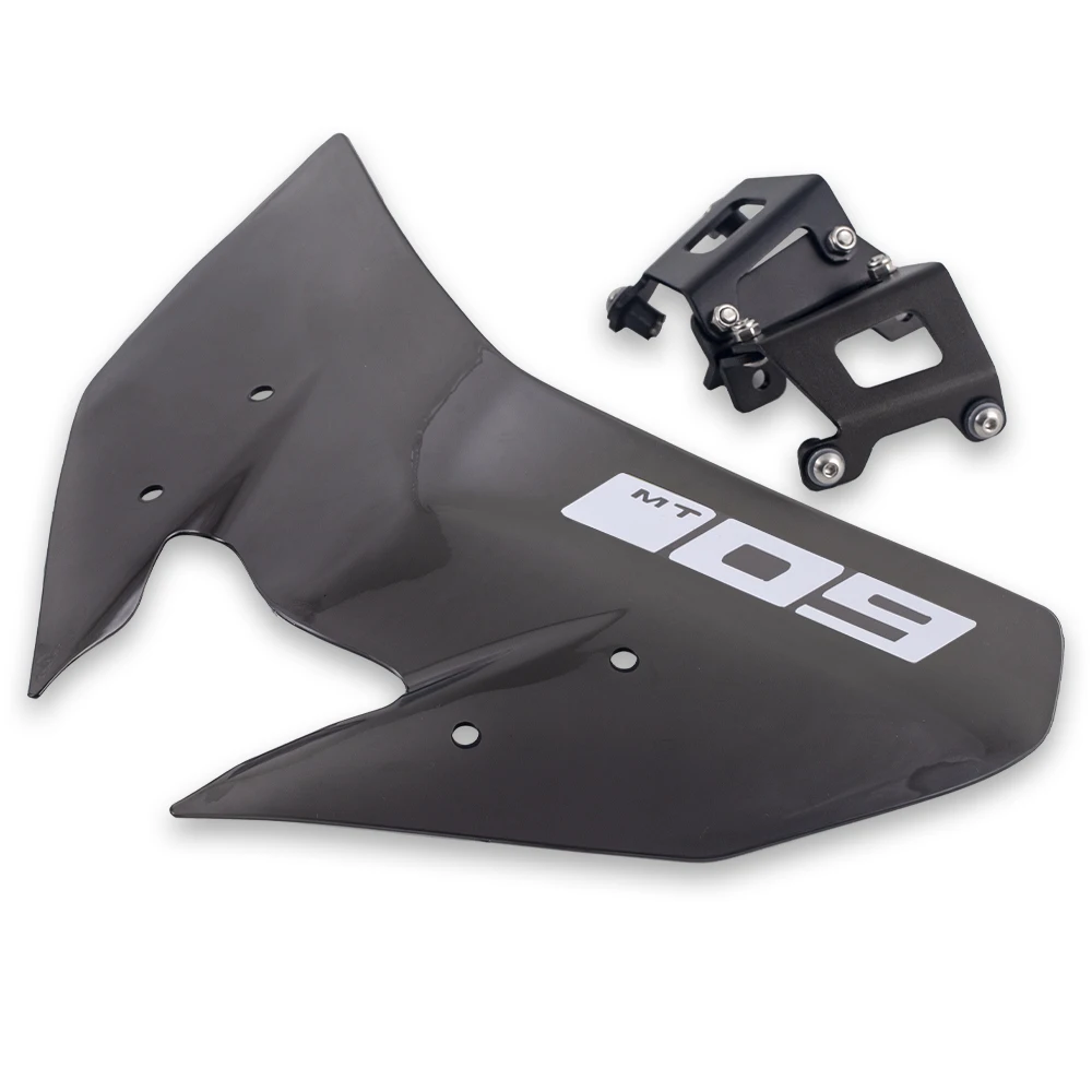 White Windscreen For YAMAHA MT-09/SP FZ-09- 18 19 Windshield Pare-brise Motorcycle Wind Deflectors MT-09SP MT09 FZ09 MT FZ 09 - Color: White