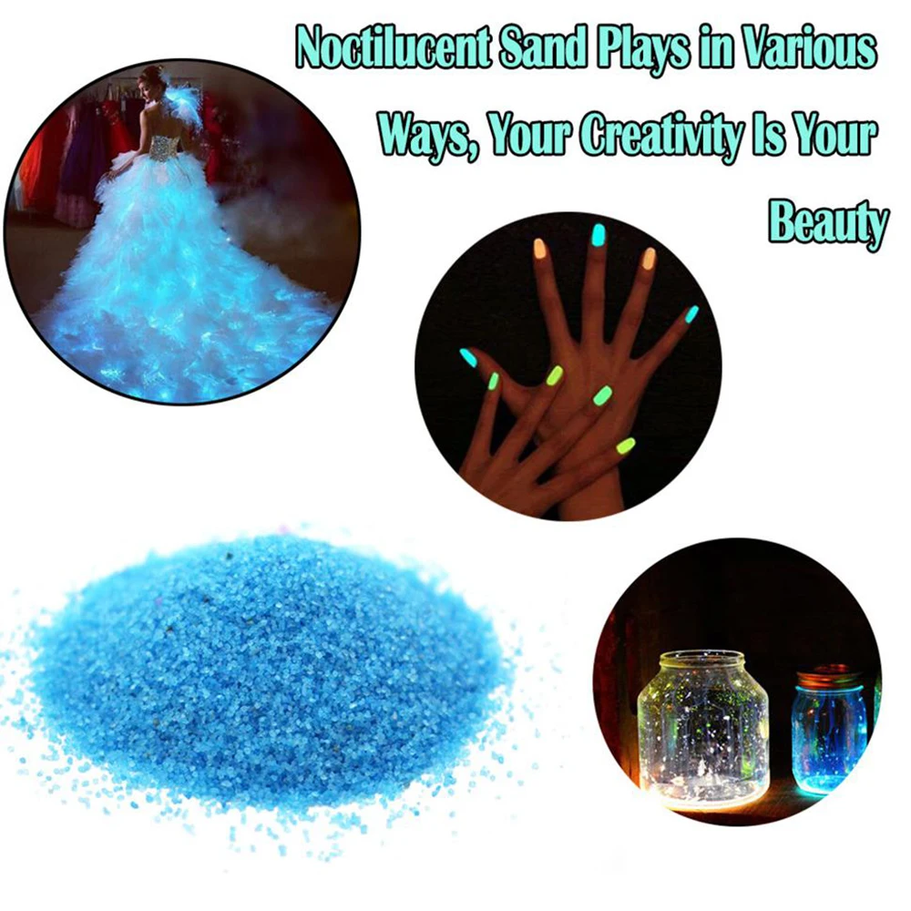 Luminous Sand Stones Party Garden Glow In Dark Ornaments DIY Starry Wishing Bottle Fluorescent Aquariums Fish Tank Decor |