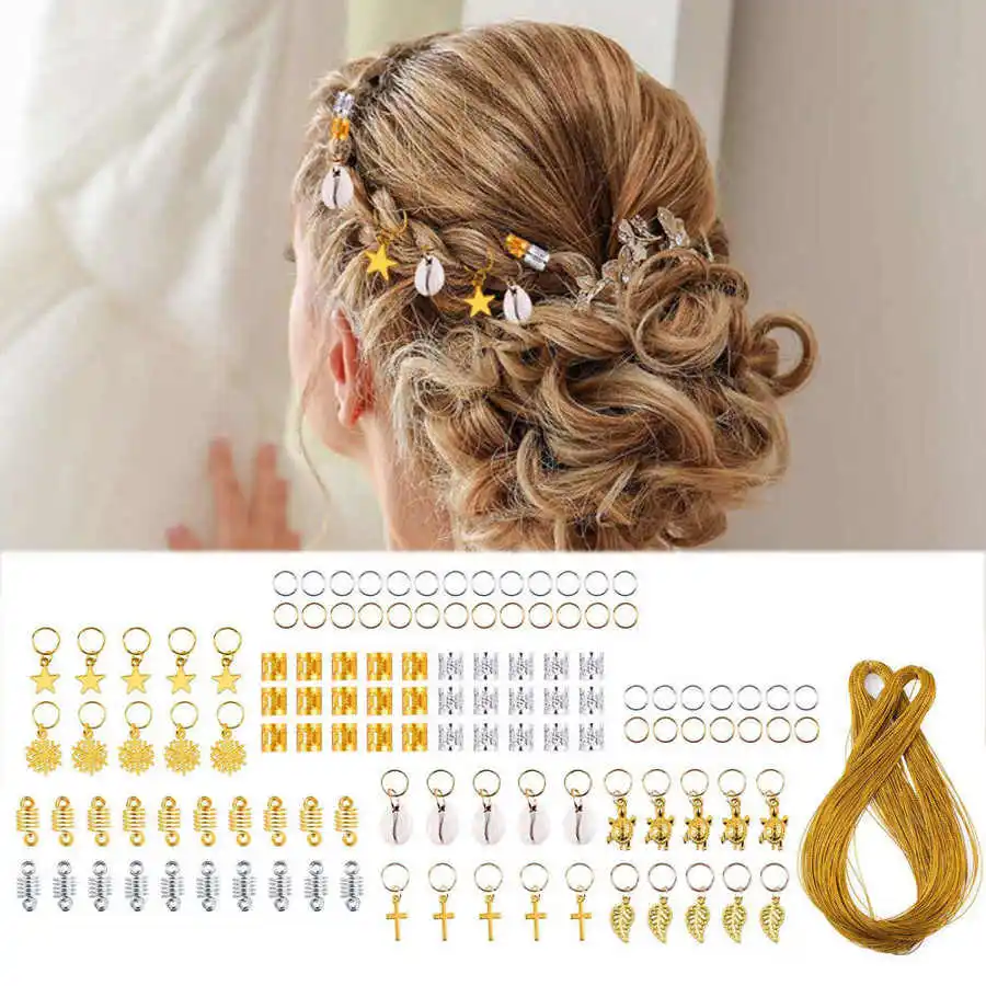 Аксессуары для парикмахерских дредов кольцо волос в форме снежинки листьев