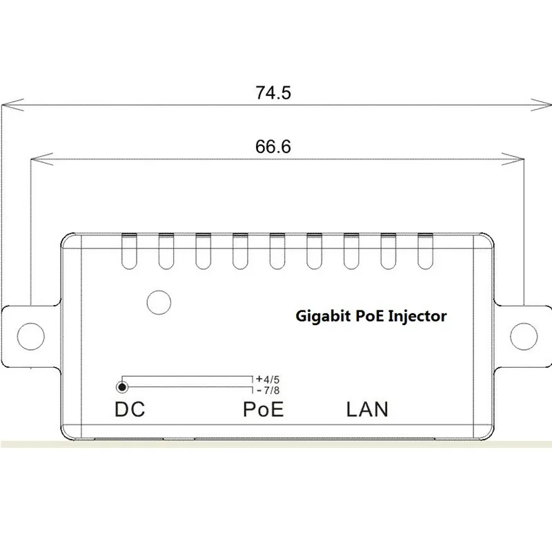 

12V 24V 48V/1A POE Passive Injector Power Splitter for IP Camera POE Mount Power Adapter Module Accessories Power Supply