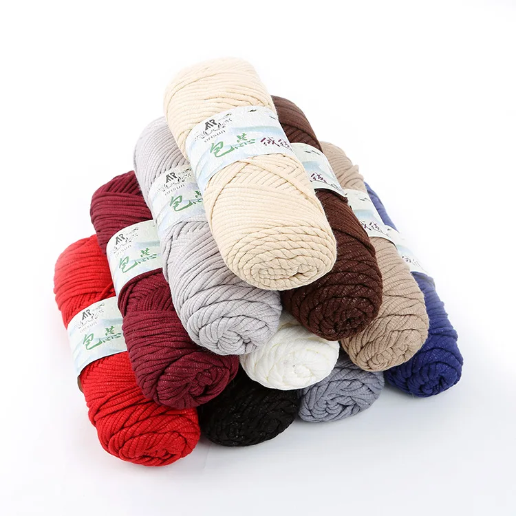 4 шара = 400 г пряжа для одеяла свитера шарфа молочной хлопчатобумажной пряжи