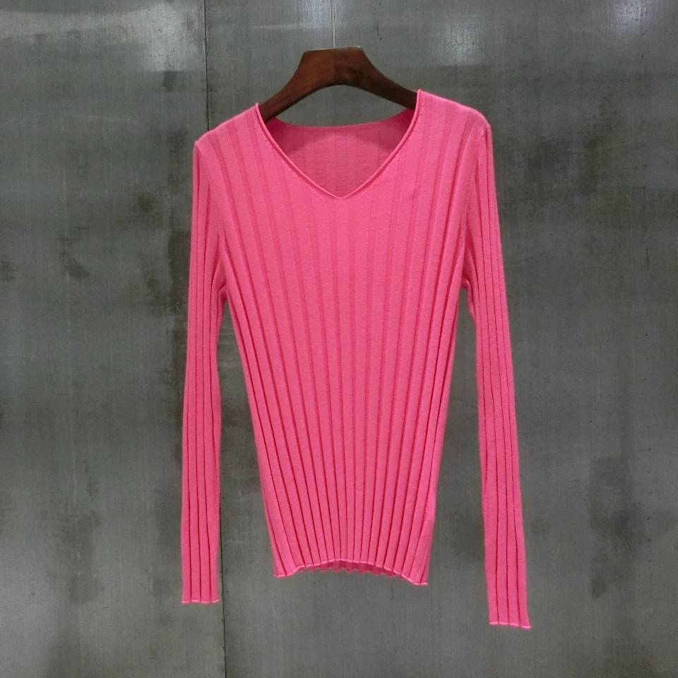 VOGGIN женские супертонкие пуловеры свитера из мериносовой шерсти вязаная одежда