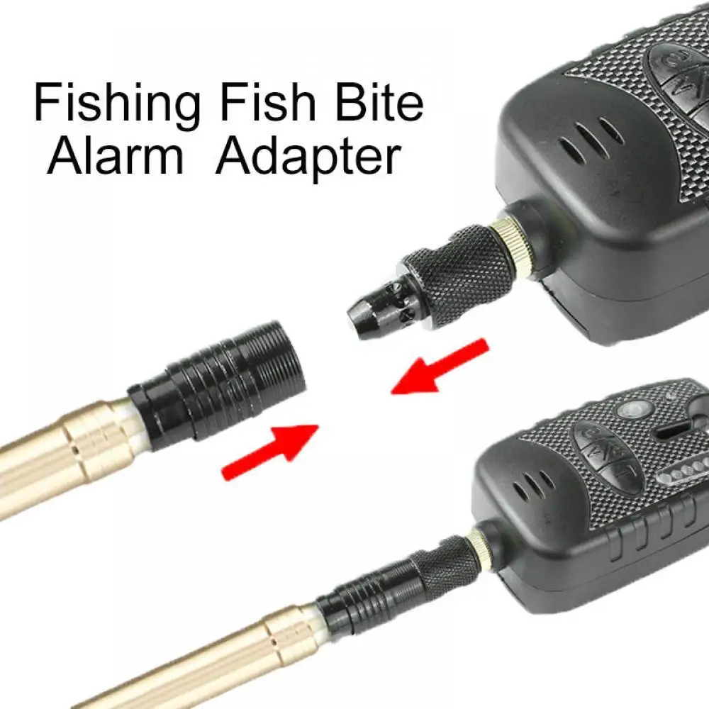 

40% Discounts Hot! Fishing Fish Bite Alarm Quick Release Adapter Rod Support Holder Metal Connector