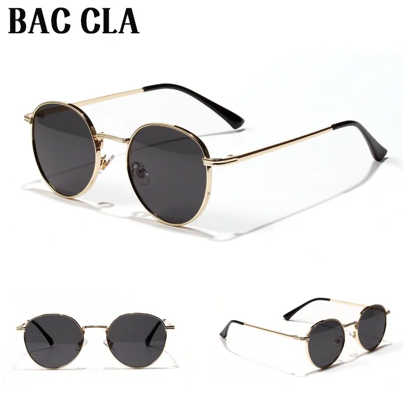 

BAC CLA Metal Round Sunglasses Ocean Transparent Color Lens Eyewear for Men Women Fashion Stylish Sun Glasses Driving Spectacles