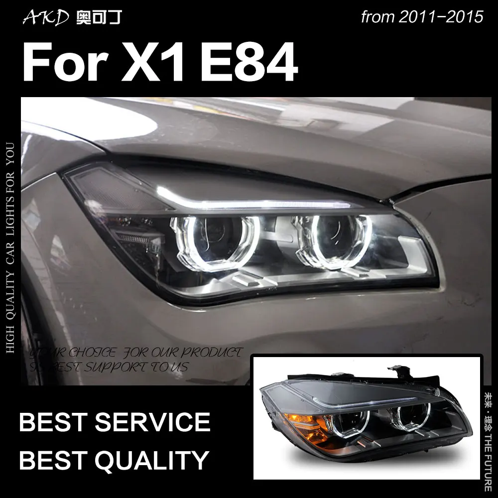 AKD автостайлинг фары для BMW X1 E84 2011 2015 новые светодиодный ные ангельские глазки DRL