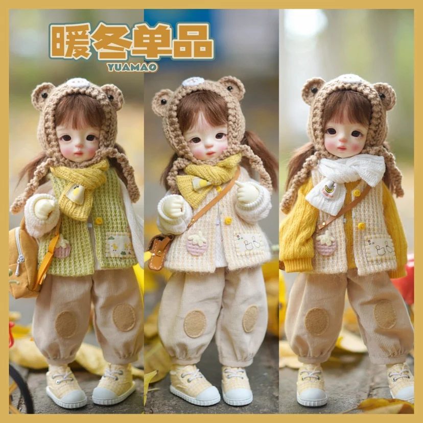 Одежда шарф свитер жилет брюки 1 \ 6 баллов большая рыба кукла корги аксессуары и