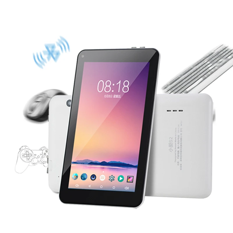 7 дюймов M751 Allwinner A33 планшет PCIPS экран 1024*600 Android6.0 1 Гб + 8 Две Камеры Передняя Черная