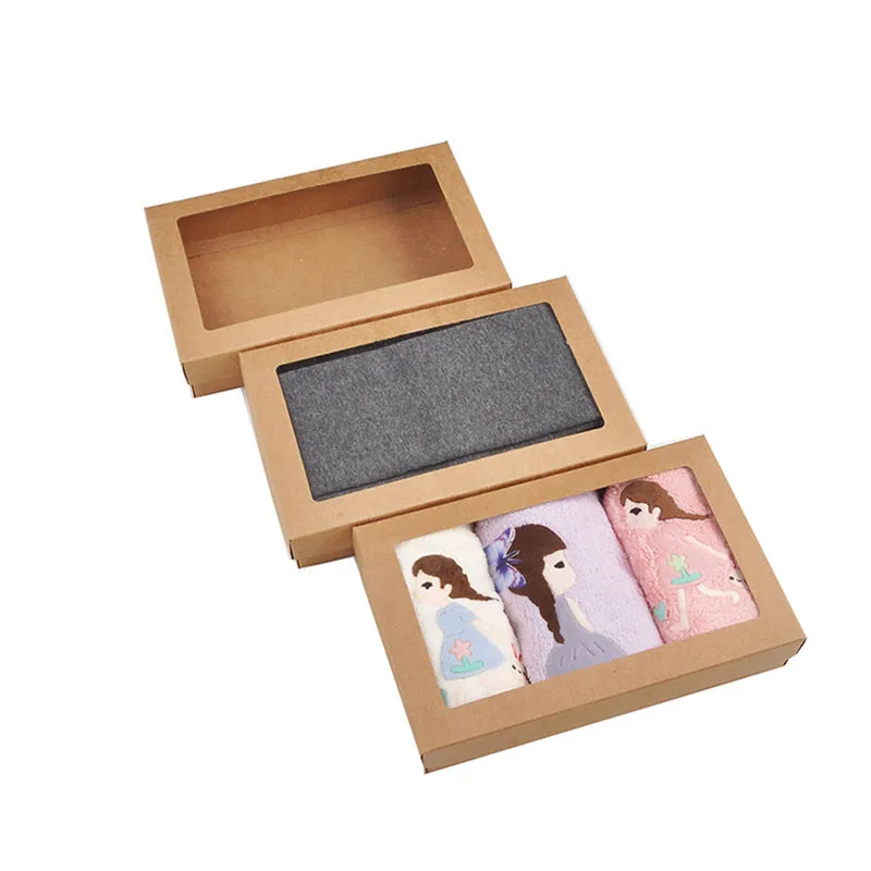 10 шт. рождественские подарочные коробки для печенья с прозрачным окошком из ПВХ