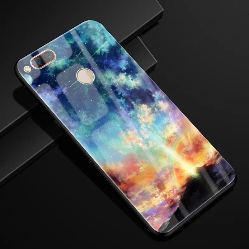 For ZTE Z17 mini Case 5.2'' Glass Hard Back Cases For ZTE NUBIA Z17 mini Case Tempered Glass Cover Z17mini Z 17 NX569H NX569j