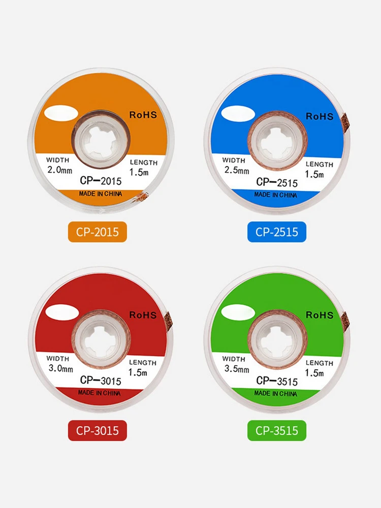 

Оплетка для удаления припоя, свинцовый шнур, ширина 2,5 мм, Длина 3,5 м