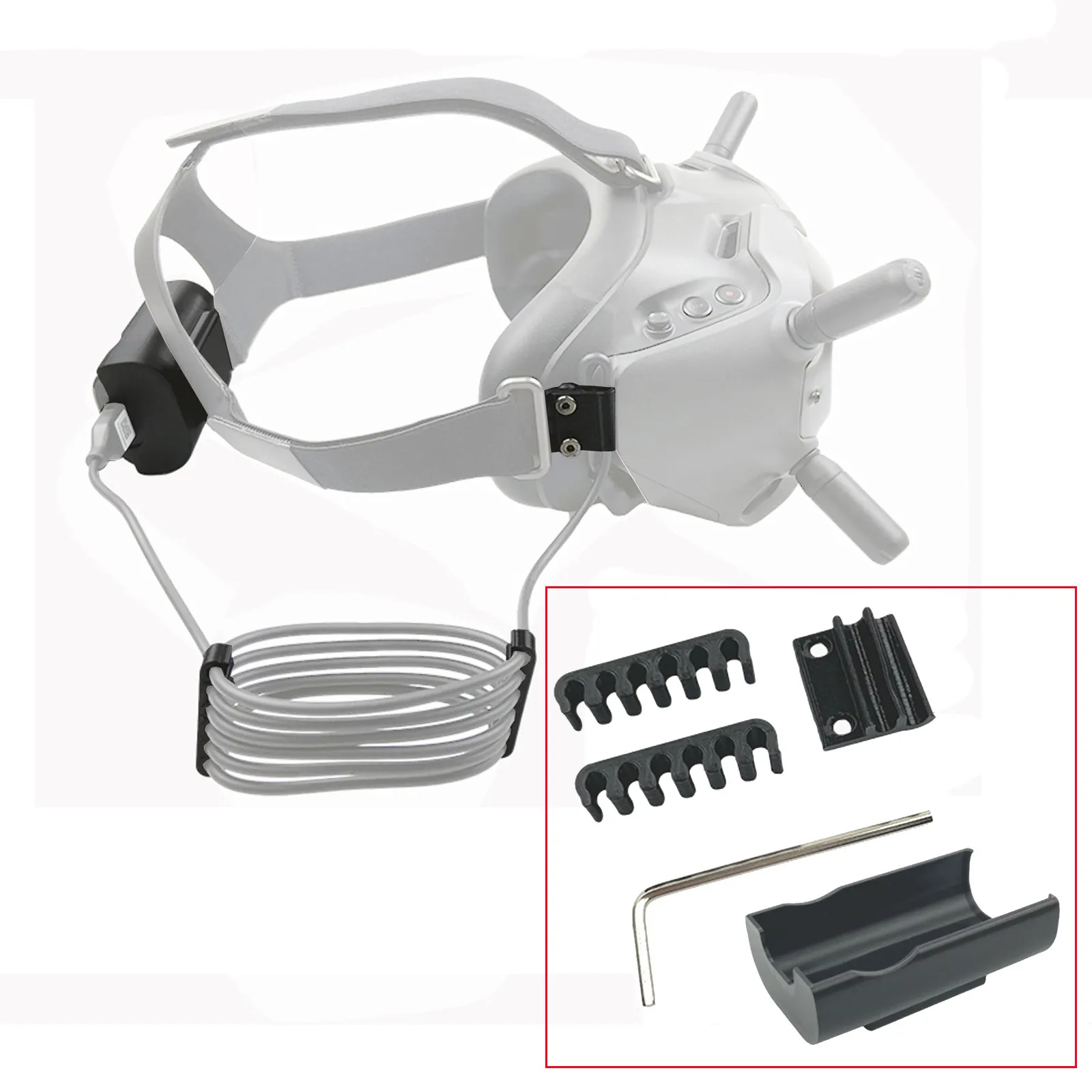 Practical Battery Bracket Charging Bracket+Bobbin Winders For DJI FPV Goggles V2 RC Drone Accessories RC Parts High Quality |