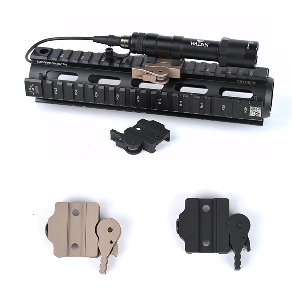 WADSN Airsoft Защита для рук/Mlok Keymod рельсы светильник крепление Surfire M300 M600 серии оружие