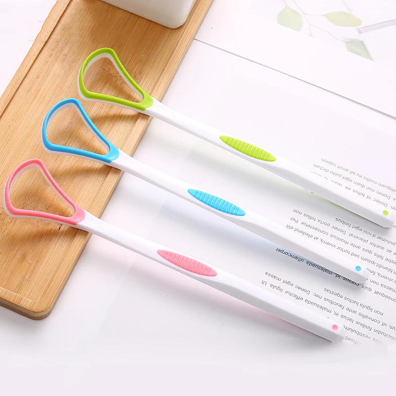 

Silicone Tongue Cleaning Scraper Brush Tongue Scraper Cleaner Keep Fresh Oral Hygiene Care Manual Tongue Coating Removal
