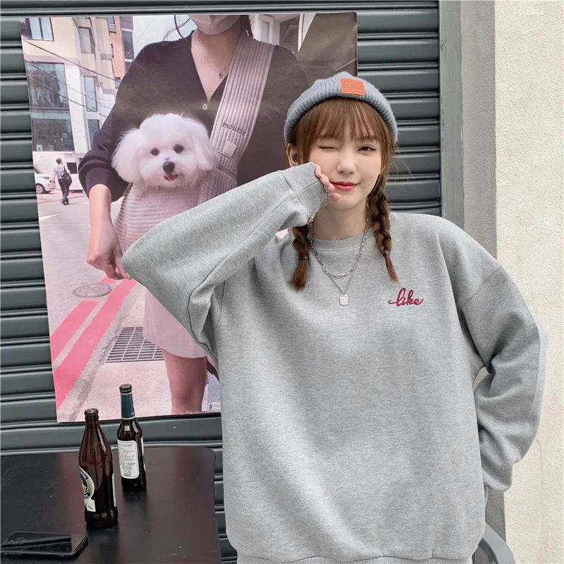

Real Shot Pullover Sweater for Women 2021 New Letters