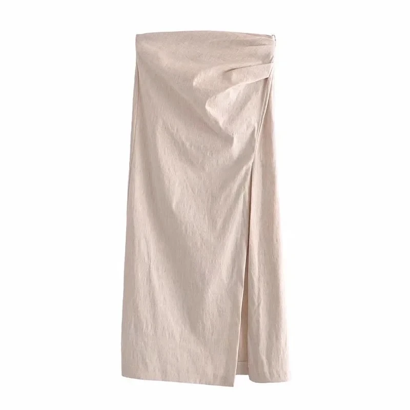 Юбка-карандаш Xitimeao женская с завышенной талией винтажная однотонная облегающая