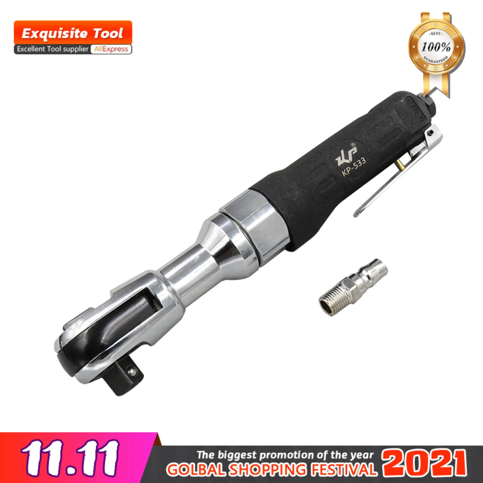 

Realmote 1/2 Inch Pneumatic Ratchet Wrench Mechanical Assembly Car Repair Tools Industrial Torque Adjustable Spanner