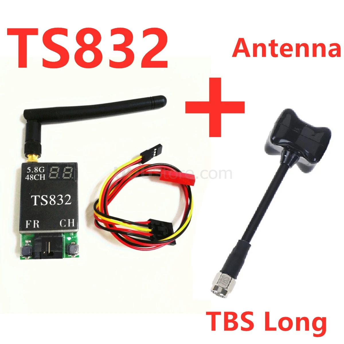 FPVOK TS832 FPV 5,8 ГГц 600 мВт 48CH AV передающий(TX) модуль с RP-SMA антенной для камеры SJCAM Gopro Xiaomi Yi FPV - Цвет: Add TBS Long
