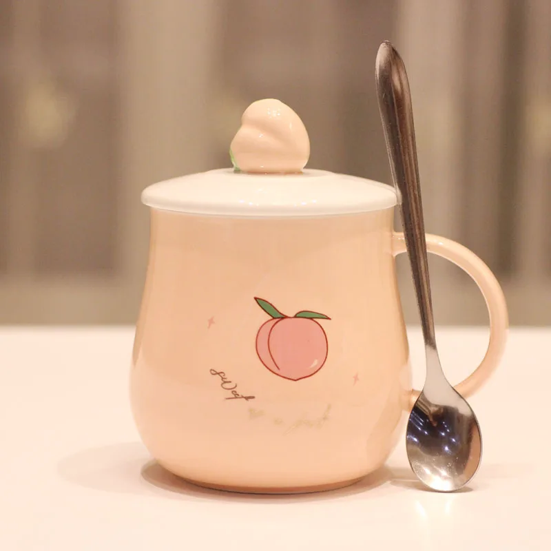 Милый Керамика чашка мультяшная Кружка Творческий Стекло большой Ёмкость кружка