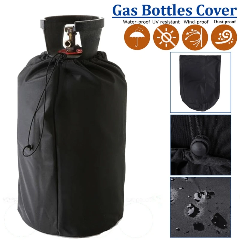 

Gas Bottle Cover Oxford Cloth Propane Tank Cover Waterproof Anti UV Protector 4XFA