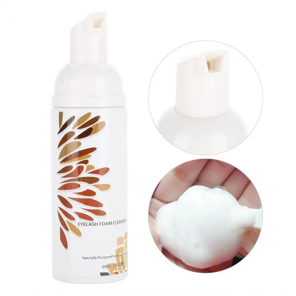 

Tear Free Formula Foam Eyelashe Extension Cleaning Foam Before or After Eyelash Grafting Cleanser Shampoo No Stimulation Removes