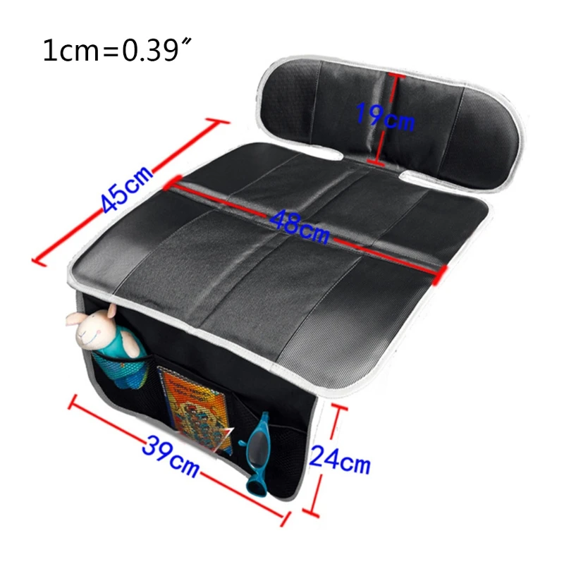 

Car Seat Protector Carseat Cover Cushion Non-slip Safety Backseat Padding Protection Mat for Kids Child with Organizer Pockets