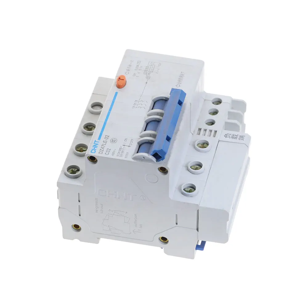 CHNT DZ47LE 3P + N 10A 16A 20A 25A 32A 40A 50A 60A автоматический выключатель остаточного тока RCBO|residual